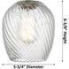 Ballston Salina 1 Light 5 inch White and Polished Chrome Pendant Ceiling Light, Ballston