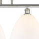 Ballston Ballston Dome LED 50.25 inch Polished Nickel Island Light Ceiling Light in Matte White Glass
