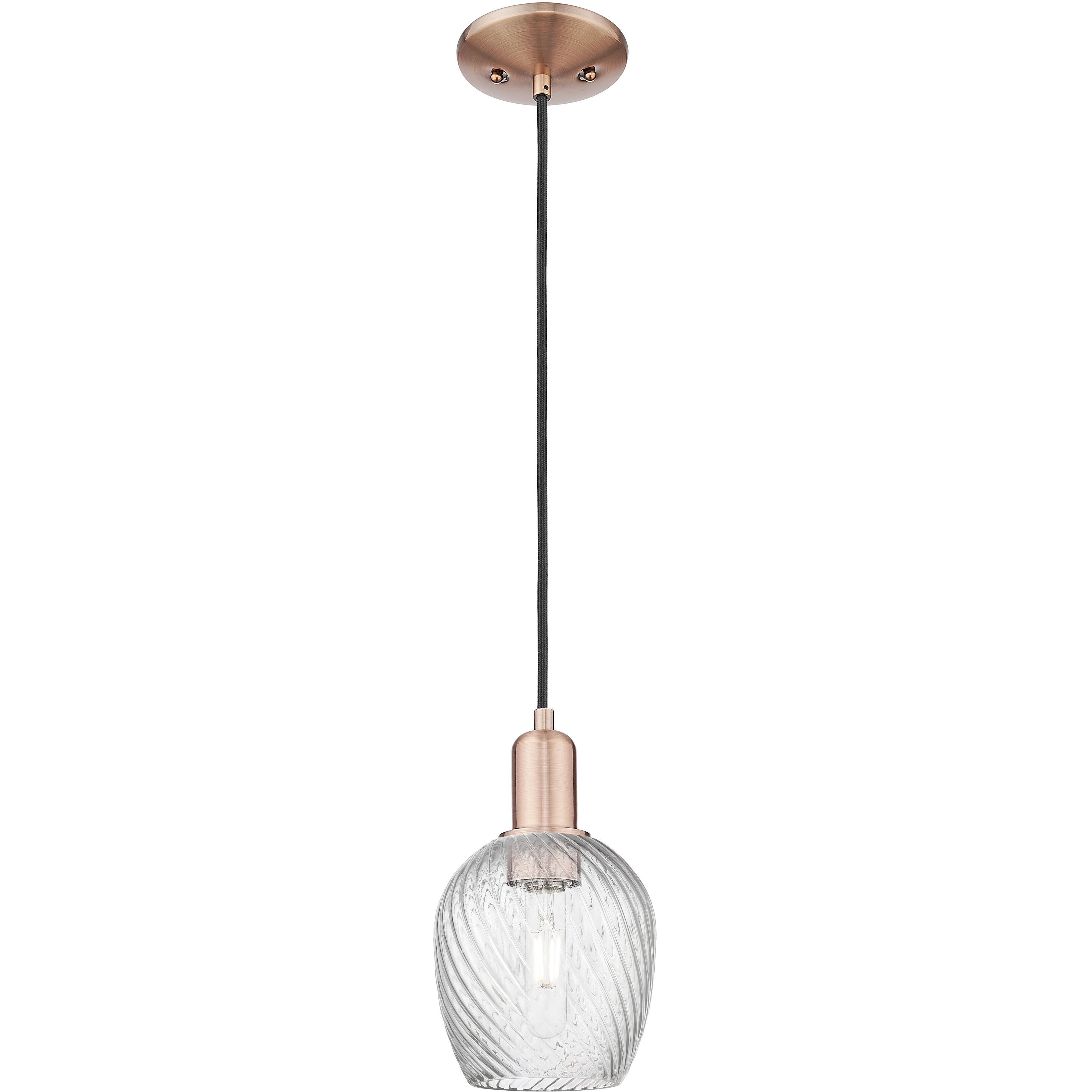 Arcadia Salina 1 Light 5.75 inch Antique Copper Mini Pendant Ceiling Light