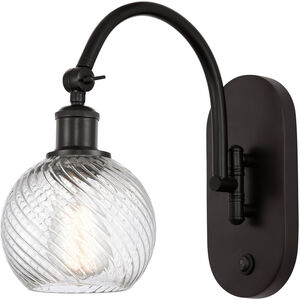 Ballston Athens Twisted Swirl 1 Light 6 inch Oil Rubbed Bronze Sconce Wall Light