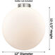 Ballston XX-Large Beacon Cased Matte White Glass, Ballston