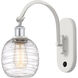 Ballston Belfast 1 Light 6 inch White and Polished Chrome Sconce Wall Light