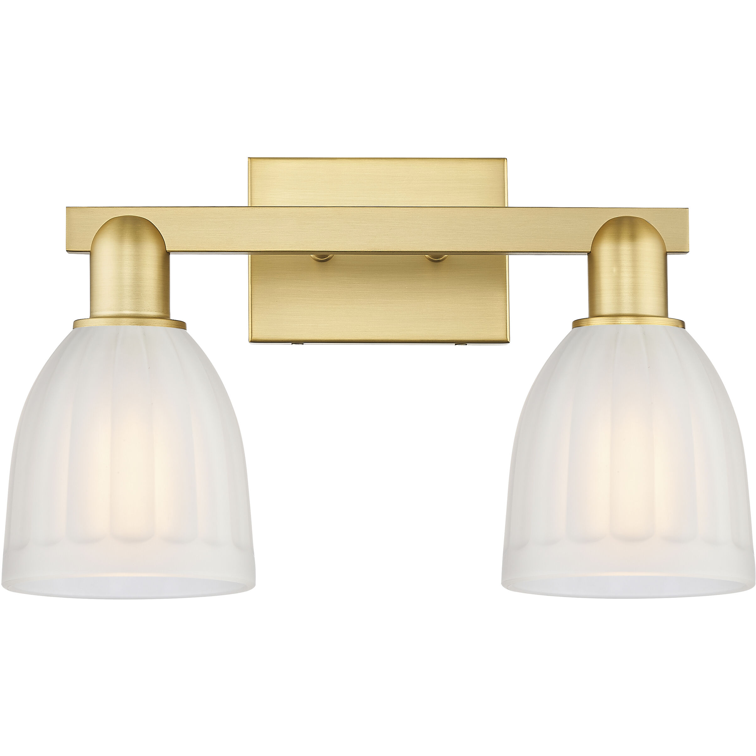 Arcadia Brookfield 2 Light 16.75 inch Satin Gold Bath Vanity Light Wall Light