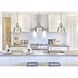 Auralume Provin LED 7 inch Brushed Satin Nickel Mini Pendant Ceiling Light