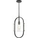 Pelham 1 Light 9.5 inch Matte Black Mini Pendant Ceiling Light in Incandescent