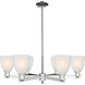 Arcadia Brookfield 6 Light 36 inch Polished Nickel Chandelier Ceiling Light