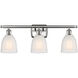 Ballston Brookfield LED 26 inch Brushed Satin Nickel Bath Vanity Light Wall Light in White Glass, Ballston