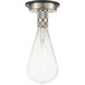 Restoration Aurora LED 5 inch Brushed Satin Nickel Flush Mount Ceiling Light