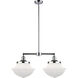 Franklin Restoration Large Oxford LED 25 inch Polished Chrome Chandelier Ceiling Light, Franklin Restoration