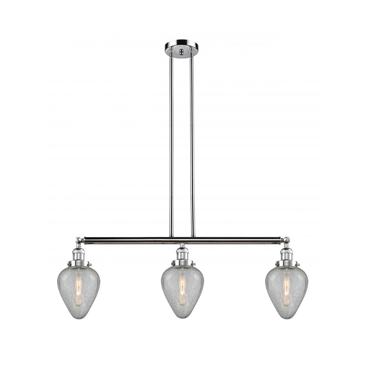 Franklin Restoration Geneseo 3 Light 38 inch Polished Chrome Island Light Ceiling Light, Franklin Restoration