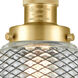 Franklin Restoration Stanton LED 6 inch Satin Gold Semi-Flush Mount Ceiling Light, Franklin Restoration