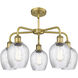 Salina 5 Light 23 inch Brushed Brass Chandelier Ceiling Light