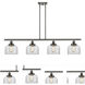 Ballston Large Bell 4 Light 48 inch Oil Rubbed Bronze Island Light Ceiling Light in Clear Glass, Ballston