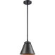 Nouveau Appalachian 1 Light 8 inch Oil Rubbed Bronze Mini Pendant Ceiling Light in Incandescent, Nouveau