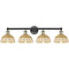 Edison Bristol Natural II 4 Light 35 inch Black Antique Brass Bath Vanity Light Wall Light