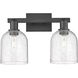Arcadia Bella 2 Light 16.5 inch Matte Black Bath Vanity Light Wall Light in Seedy