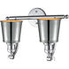Franklin Restoration Addison 2 Light 18 inch Polished Chrome Bath Vanity Light Wall Light, Franklin Restoration