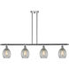 Ballston Eaton LED 48 inch Polished Chrome Island Light Ceiling Light in Clear Glass, Ballston
