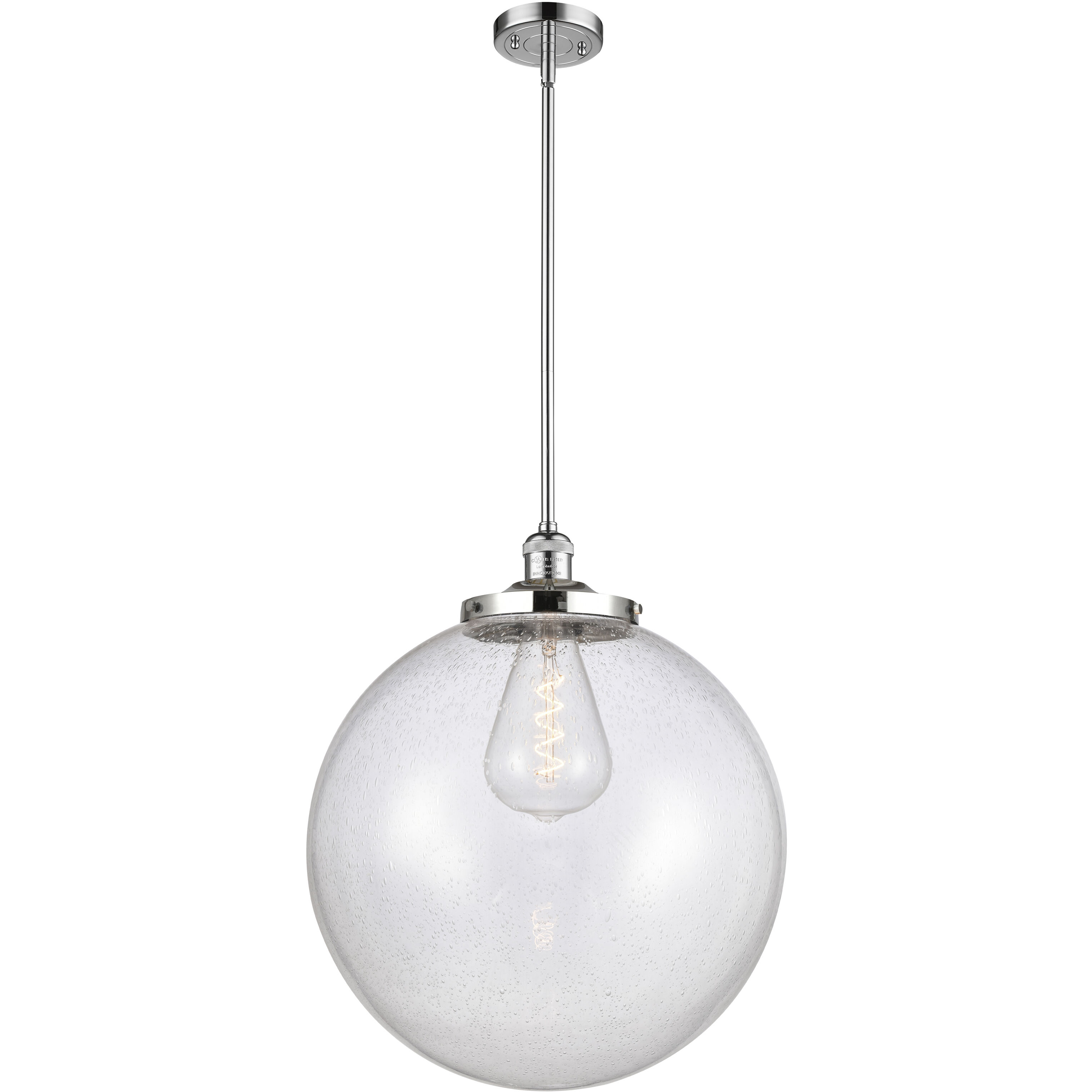 Franklin Restoration Beacon LED 18 inch Polished Chrome Pendant Ceiling Light in Seedy