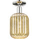 Downtown Urban Preston 1 Light 6.75 inch Polished Nickel Semi-Flush Mount Ceiling Light in Mercury