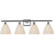 Ballston Bristol Natural 4 Light 37.5 inch Brushed Satin Nickel Bath Vanity Light Wall Light