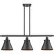 Ballston Appalachian 3 Light 36 inch Antique Copper Island Light Ceiling Light