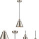 Franklin Restoration Appalachian 1 Light 8 inch Brushed Satin Nickel Mini Pendant Ceiling Light