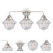 Nouveau 2 Small Oxford LED 25.5 inch Polished Chrome Bath Vanity Light Wall Light in Seedy Glass