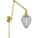 Geneseo 30 inch 60.00 watt Satin Gold Swing Arm Wall Light, Franklin Restoration