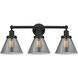 Cone 3 Light 25.75 inch Matte Black Bath Vanity Light Wall Light
