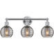 Edison Athens Deco Swirl 3 Light 24 inch Polished Chrome Bath Vanity Light Wall Light