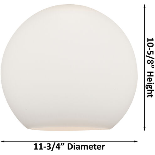 Ballston Athens 1 Light 12 inch White and Polished Chrome Mini Pendant Ceiling Light in Seedy Glass