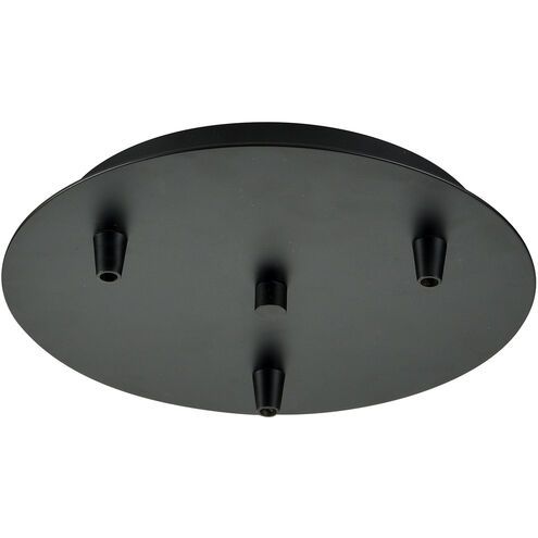 Custom Cord Matte Black Multi Port Canopy, Round