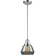 Franklin Restoration Fulton 1 Light 7 inch Polished Chrome Mini Pendant Ceiling Light in Incandescent, Plated Smoke, Franklin Restoration