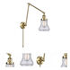 Bellmont 30 inch 3.50 watt Antique Brass Swing Arm Wall Light, Franklin Restoration