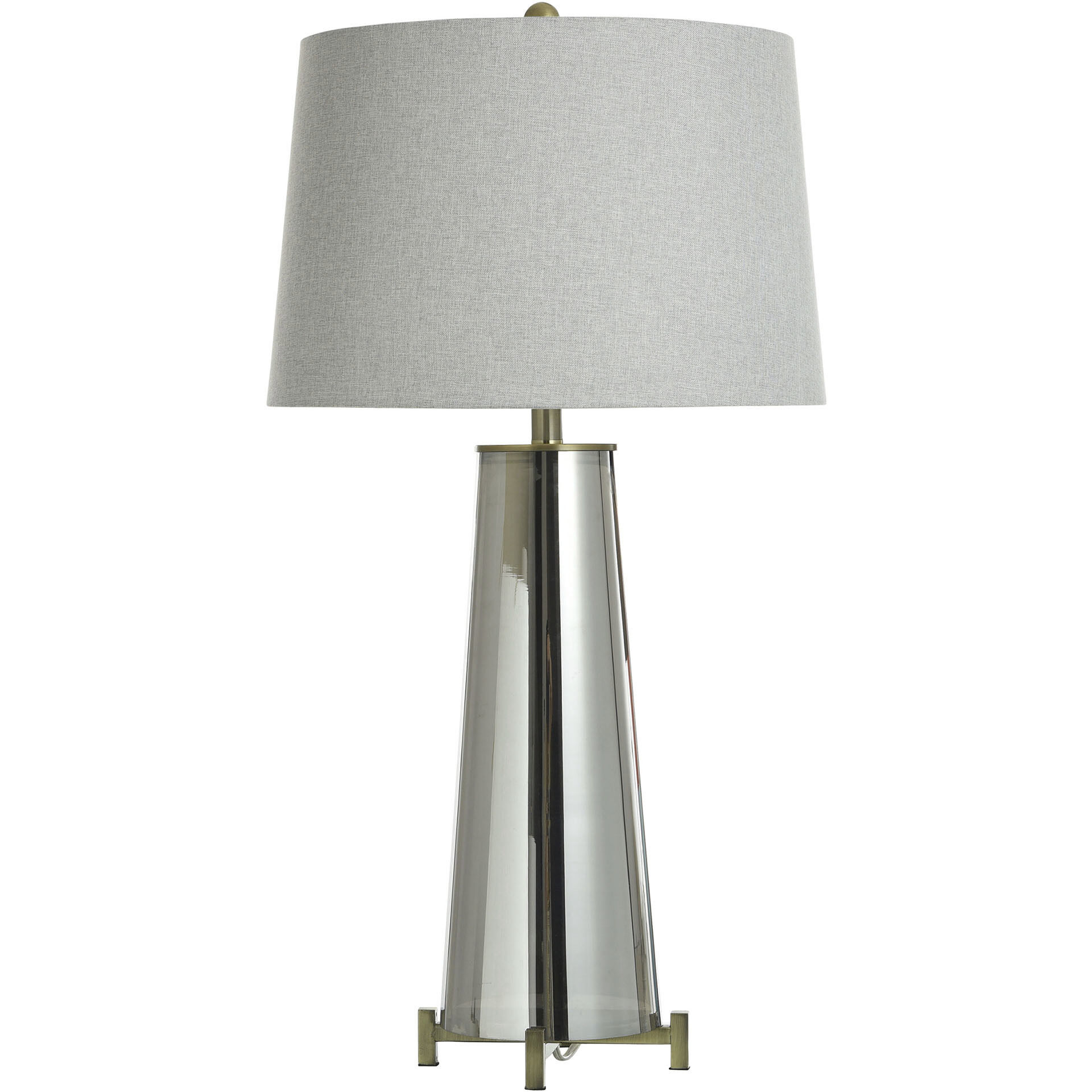 Cameron 33 inch 150.00 watt Grey Smoke and Dark Brass Table Lamp Portable Light