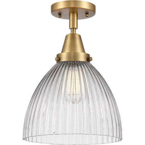 Franklin Restoration Seneca Falls 1 Light 10 inch Brushed Brass Flush Mount Ceiling Light