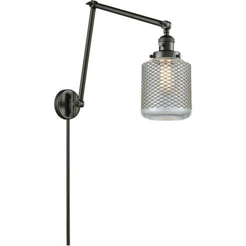 Stanton 30 inch 3.50 watt Oil Rubbed Bronze Swing Arm Wall Light, Franklin Restoration
