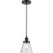 Edison Cone LED 6 inch Oil Rubbed Bronze Mini Pendant Ceiling Light