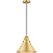 Franklin Restoration Briarcliff LED 10 inch Antique Brass Mini Pendant Ceiling Light