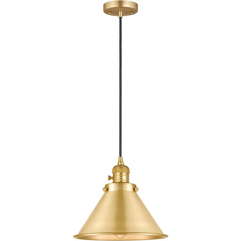 Franklin Restoration Briarcliff LED 10 inch Antique Brass Mini Pendant Ceiling Light