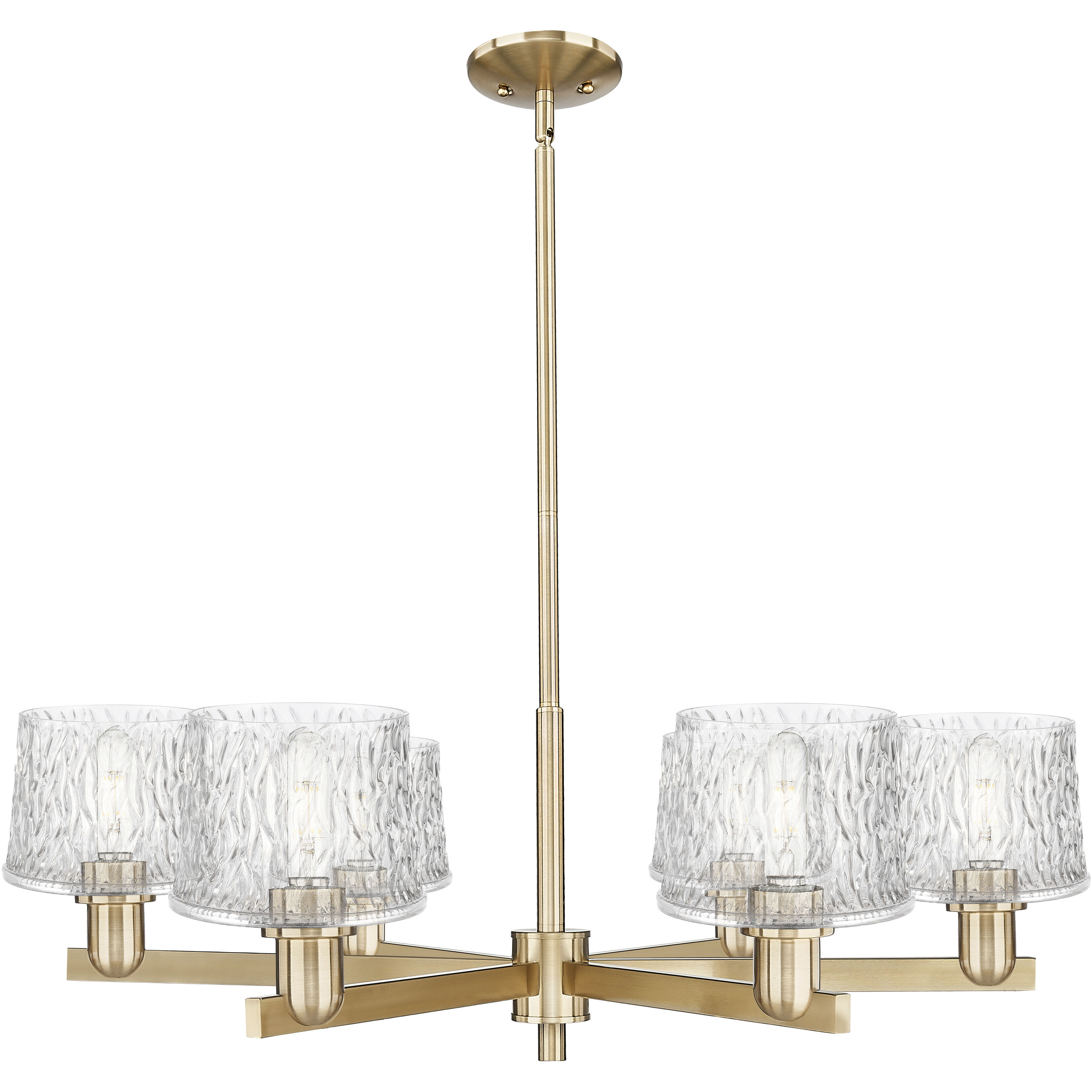 Arcadia Niagara 6 Light 36.25 inch Champagne Bronze Chandelier Ceiling Light