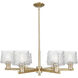 Arcadia Niagara 6 Light 36.25 inch Champagne Bronze Chandelier Ceiling Light