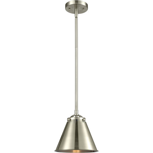 Nouveau Appalachian LED 8 inch Brushed Satin Nickel Mini Pendant Ceiling Light, Nouveau