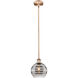 Edison Rochester 1 Light 8 inch Antique Copper Stem Hung Mini Pendant Ceiling Light