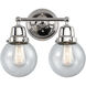 Aditi Beacon 2 Light 14 inch Polished Chrome Bath Vanity Light Wall Light, Aditi
