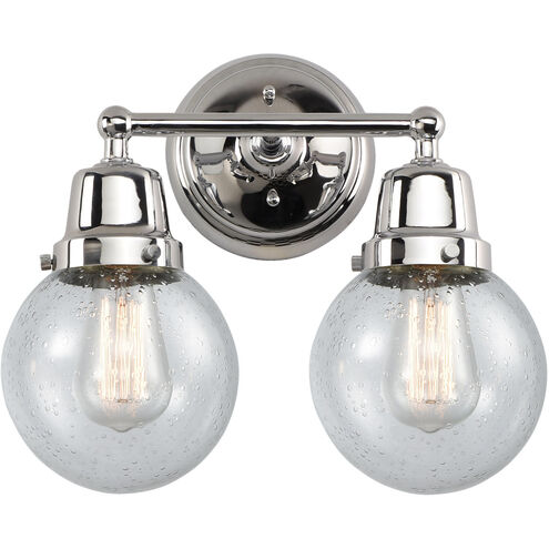 Aditi Beacon 2 Light 14 inch Polished Chrome Bath Vanity Light Wall Light, Aditi