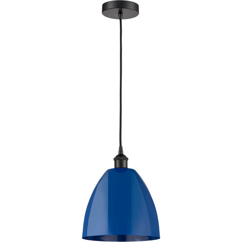 Edison Plymouth Dome LED 9 inch Matte Black Mini Pendant Ceiling Light