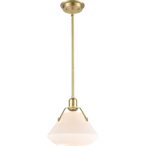 Luna LED 10.63 inch Satin Brass Mini Pendant Ceiling Light