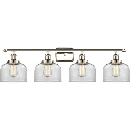 Ballston Large Bell LED 36 inch Polished Nickel Bath Vanity Light Wall Light in Clear Glass